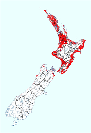 potential distribution map